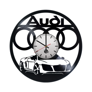 Plak Saat Vinyl Art - Audi